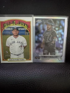 Alejandro Kirk 2 Karten Lot Toronto Blue Jays Topps Heritage Rookie und Chrome Ref - Bild 1 von 1