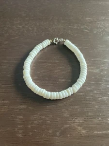 Vintage Puka Shell 7” Bracelet Jewelry Sm-34 - Picture 1 of 5