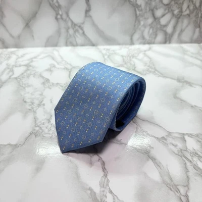 路易威登丝绸Monogram领带状况完好男女通用配件 — 第 1/4 张图片