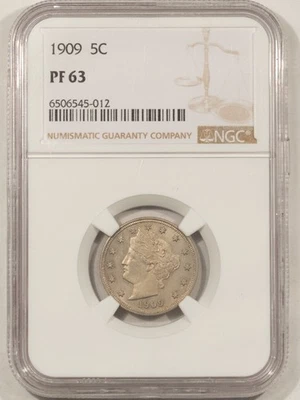 1909 PROOF LIBERTY NICKEL - NGC PF-63 - Image 1 of 3