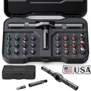 Magnetic Screwdriver Kit,24 in 1 DIY Ratchet Screwdriver Set,Multi Bit Drive Set - Picture 1 of 22