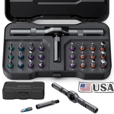 Magnetic Screwdriver Kit,24 in 1 DIY Ratchet Screwdriver Set,Multi Bit Drive Set - Image 1 of 4