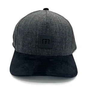 Travis Mathew SnapBack Golfmütze mit Sichtkappe meliert schwarz Druckknopflasche NEU - Bild 1 von 13