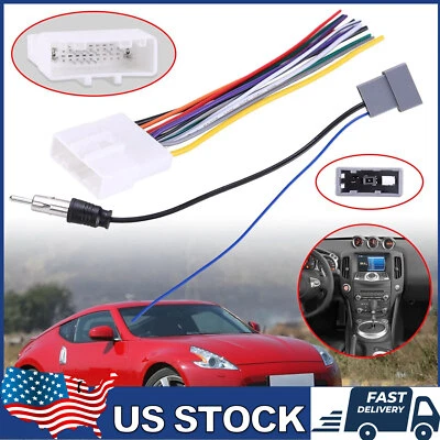 Car Stereo Wire Harness Adapter CD Radio Cable Install Plug For Nissan 70-7552 - Image 1 of 4