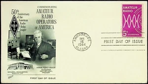 1964 ARRL Amateurfunk 50th Anniversary First Day Issue, Anchorage, Alaska - Bild 1 von 2