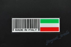 Bandiera Italia MADE IN ITALY Logo Auto Auto SUV Corpo Finestra Vinile Adesivo Decalcomania - Foto 1 di 6