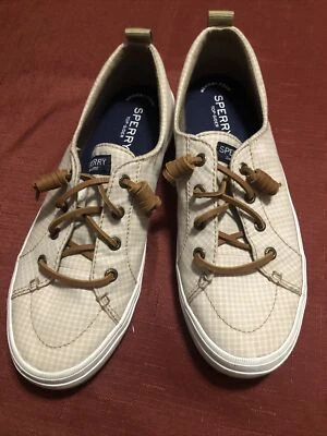 Sperry Top Sider Classic Tan Leather Boat Deck Shoes Loafers Women's size 7.5 - Image 1 of 4