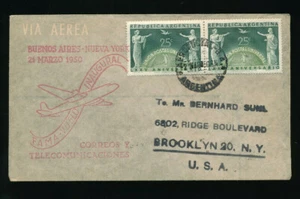 Airmail 1960 Argentina Buenos Aires-New York, USA (S1) - Picture 1 of 2