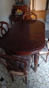 Tavolo Ovale Antico Allungabile Primi 900 - Foto 1 di 4