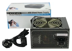 KONIG CMP-PSUP550W/S ATX Silent Power FREE Belgian Delivery Mondial Relay Point - Photo 1/1