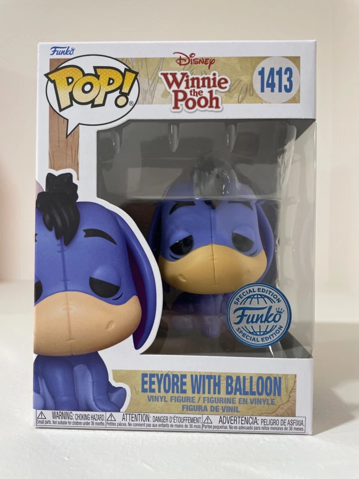 🔺 Winnie the Pooh - Eeyore con globo ¡Pop exclusivo de Estados Unidos! Vinilo [1413] Foto 1 de 1