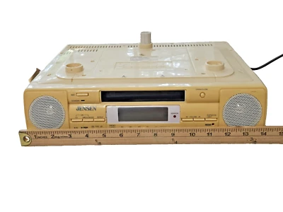 VINTAGE JENSEN UNDER CABINET STEREO CD PLAYER DIGITAL CLOCK RADIO JCR-280 AS-IS  - Image 1 of 4