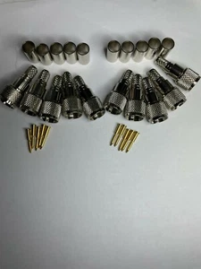 10 szt. Mini-UHF Wtyczka Złącze koncentryczne RG-8X LMR-240 Zaciskane USA Sprzedawca - Zdjęcie 1 z 1