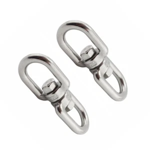 2 PCS Rotating Ring Universal Hanging Basket Spinner Hook for Wind Chimes - Picture 1 of 12