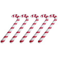 Crutches Balloon Inflatable Portable Crutches Shape Stripe Balloon for Home
