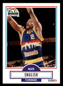 1990 Fleer #48 Alex English NM-MT OR BETTER