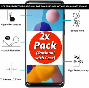 Protector de pantalla de vidrio templado Gorilla para Samsung Galaxy A10, A20, A40, A50, A70 - Imagen 1 de 21