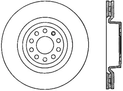 StopTech Disc Brake Rotor-Sport Slotted Front Right for Audi / Seat / Volkswagen - Image 1 of 3