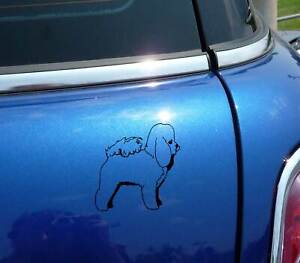 DETAILED BICHON FRISE DOG DOGS GRAPHIC DECAL STICKER ART CAR WALL DECOR