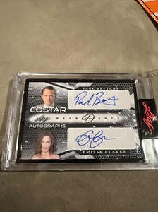 2023 Pop Century Decadence Paul Bettany Emilia Clarke Dual Auto Black /3