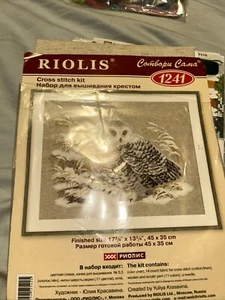 Counted Cross Stitch Kit. Tools 1241 White Owl - Picture 1 of 2