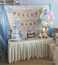 Baby Shower Decoration for Boy Baby Shower Banner 71 x 15.7 Inch Horizontal Large Blue Fabric It is A Boy Sign Banner Backdrop Background Baby Shower Yard Sign Party Decoration Photo Booth for Boy