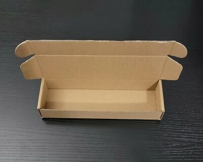 Lot of 10 Brown Corrugated Shipping Mailer Box 8.25"x2.35"x1.35"(21x6x3.5 cm) - Image 1 of 4