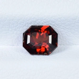 1.01 Cts Best Luster Coca Orange Natural Spesstite Garnet Fancy Octagon...!!!!!! - Picture 1 of 2