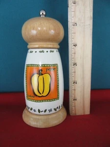 280. Ceramic and Wood Wooden Pepper Grinder Marks & Spencer - Picture 1 of 4