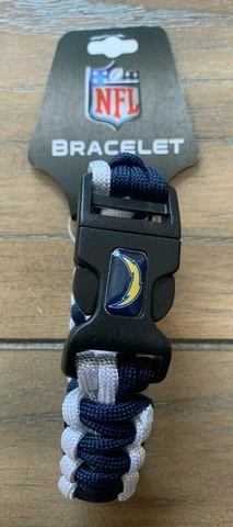 NFL Los Angeles Chargers Survivor Bracelet - Blue White - Football Team - NWT Cover