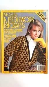 Vintage McCalls Needlework & Crafts Magazine Feb 1986  Special Wedding Valentine - Picture 1 of 3