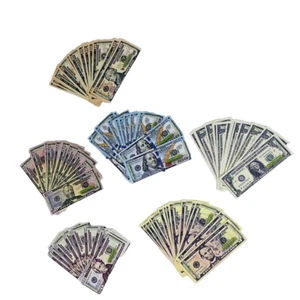 120-teiliges pädagogisches Spielgeld-Set, Druck 1 Seite - Scheine von 1, 5, 10, 20, 50, 100 - Bild 1 von 4