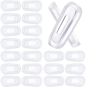 BBTO 10 Pairs White Soft Silicone Nose Pad Covers Eyeglasses anti Slip Nosepads - Picture 1 of 12