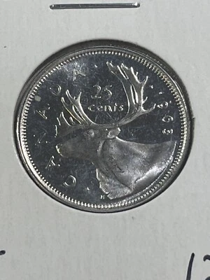 1963 Canada 25 Cents Silver Coin Proof Like - Image 1 of 4