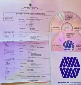 2/13/93 WESTWOOD ONE SUPERSTAR CONCERT SERIES: JOHN MELLENCAMP: 13 TUNES, 90 MIN - Picture 1 of 1