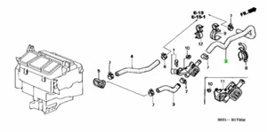 HONDA Genuine OEM INTEGRA HOSE A, WATER IN. Civic Ballade CR-X Integra B16 B18 - Picture 1 of 4