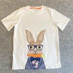 Gymboree BUNNY Glasses Size 8 SHIRT Spring Celebrations Easter Rabbit Kid Unisex - Picture 1 of 12