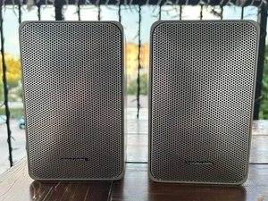 Pair of Realistic Minimus-7 Speakers Silver Color 8 OHMS 40 WATS Cat 40-2034 - Picture 1 of 18