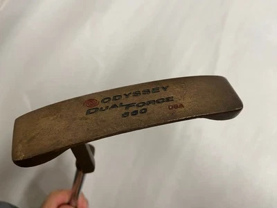 LH Odyssey Dual Force 660 Bronze Putter Stronomic Steel Shaft 35” - Image 1 of 4