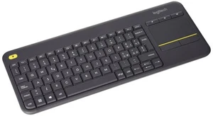 Logitech K400 Plus, bezprzewodowa klawiatura QWERTZ, USB 2.4 GHz, czarna - Zdjęcie 1 z 1