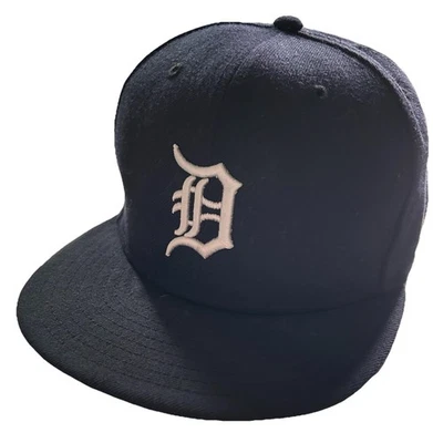 New Era 59Fifty Fitted Hat Authentic Detroit Tigers EUC MLB Baseball Cap - Image 1 of 4