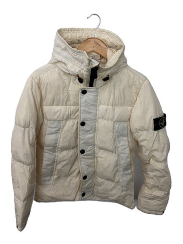 Giacca STONE ISLAND S bianca tinta unita leggera casual #EG ADA