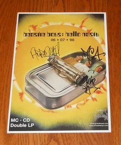 Beastie Boys Hello Nasty Poster Flat 1998 Original Promo 12x9 RARE - Picture 1 of 1