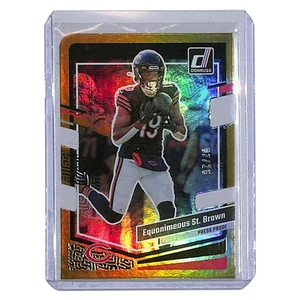 2023 Panini Donruss Equanimeous St. Brown Press Proof Gold /25 Chicago Bears - Picture 1 of 2