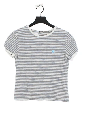 Jack Wills Women's T-Shirt UK 10 Grey 100% Cotton Basic - Image 1 of 4