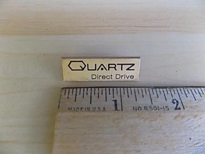 Technics SL-Q350 Vintage Stereo Turntable Quartz Direct Drive Metal Emblem - Picture 1 of 2