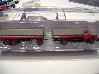 Brekina 86001 Krupp Titan Südwerke Pr/Pl Hängerzug Rot -Grau in Vitrine/OVP 1:87 - Bild 1 von 3