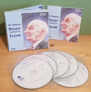 Sir Adrian BOULT Conducts ELGAR (Regis 5-CD Set) FREE UK P&P - Picture 1 of 2