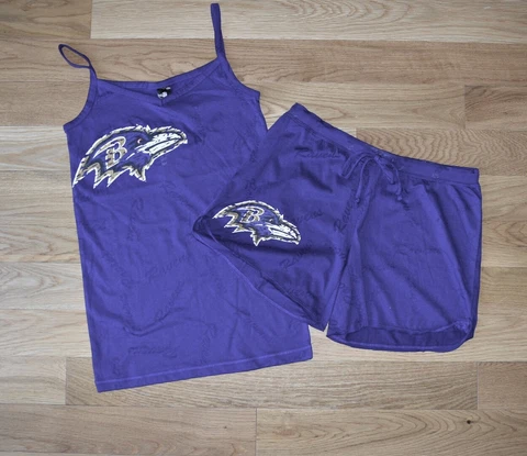 Baltimore Ravens Ladies Tank & Short Sleepwear Set Cover