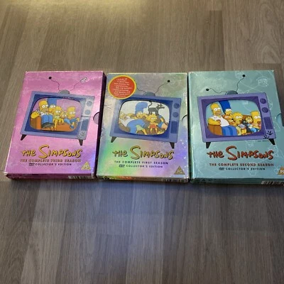 The Simpsons DVD Box Set Job Lot Bundle - Seasons 1 , 2 , 3, one disc mission s1 - Image 1 of 4